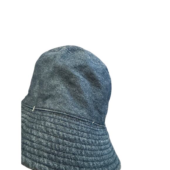 Baby Gap Reversible Unisex Baby Toddler Bucket Hat Plaid Blue Denim Sun Cover - Picture 8 of 10